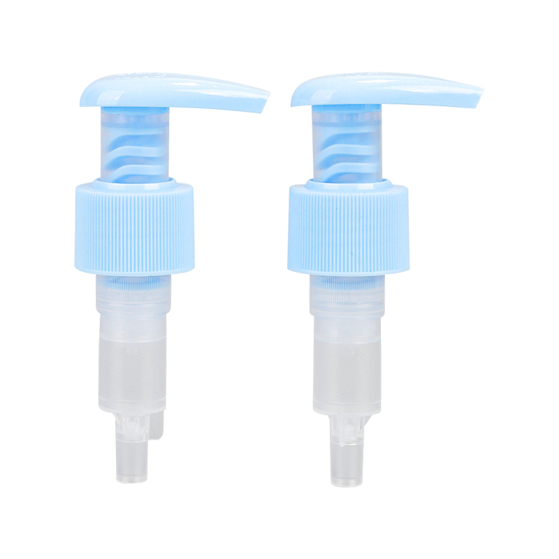 Kék átlátszó műanyag palack szivattyúval